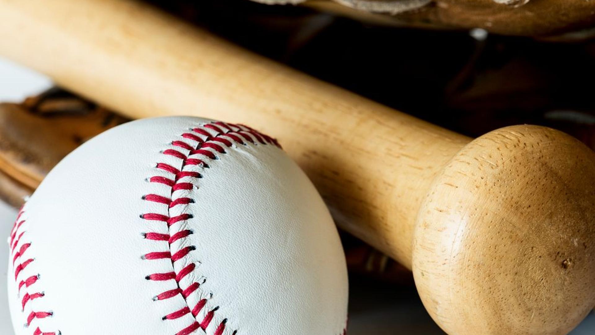 baseball bat and ball